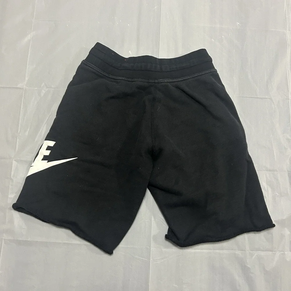 Nike Air Black Shorts Men's Small Black Fleece Wrap Around